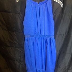 Blue shimmer dress